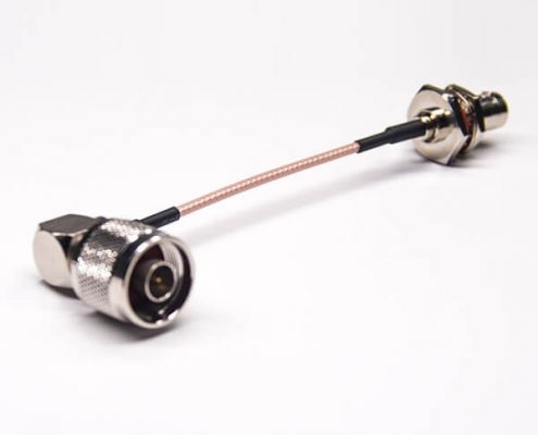 N型公頭彎式轉BNC大六角防水直式母頭射頻線接RG316