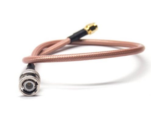 RF線材BNC公頭直式轉SMA公頭直式同軸線纜接RG142